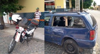 Acidente envolvendo moto da Samu e carro é registrado em Guanambi
