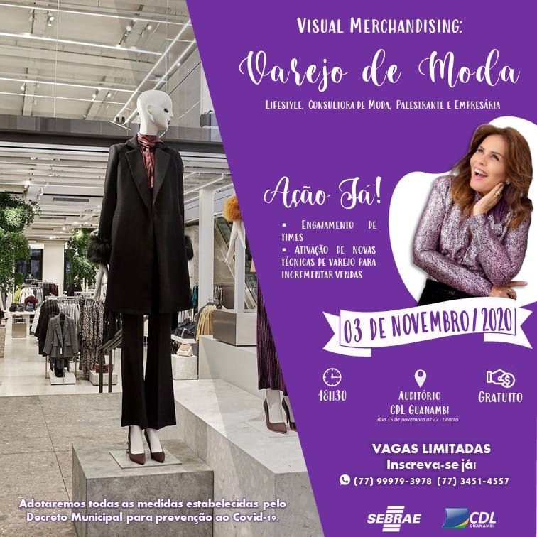 Sebrae e CDL realizam seminário gratuito sobre moda em Guanambi