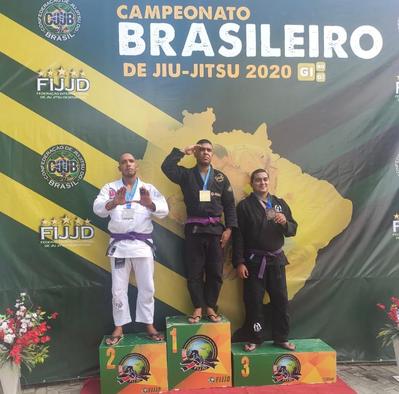 Soldado da PM baiana leva três ouros no Campeonato Brasileiro de Jiu-Jitsu