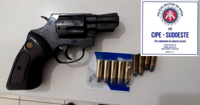Caesg detém dois homens com arma de fogo e munições em Riacho de Santana