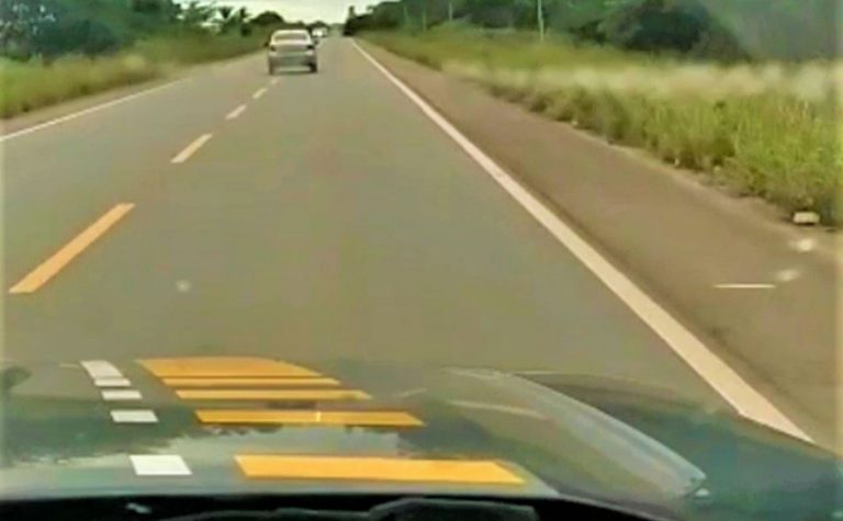 homem embriagado na BR-101