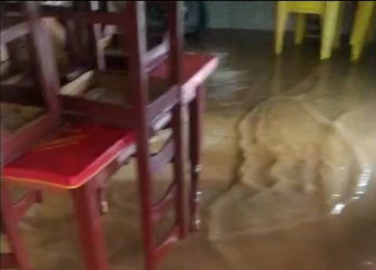 Enxurrada invadiu casas e comércios após chuva forte em Guanambi
