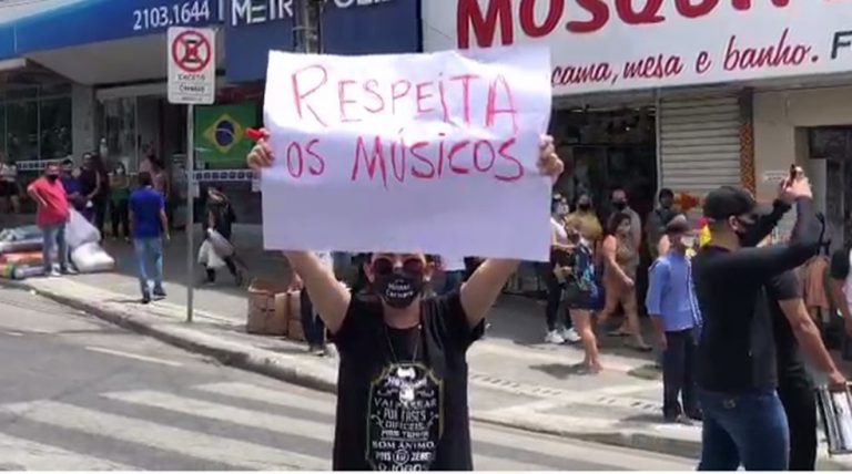 Artistas protestaram após fala do secretário de Cultura de Vitória da Conquista