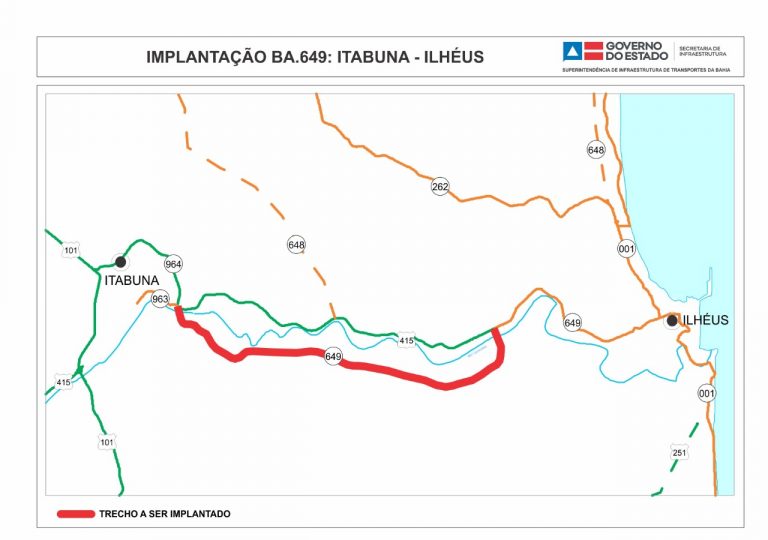 Governo inicia licitação para construir nova rodovia ligando Itabuna a Ilhéus