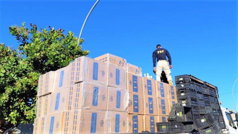 PRF apreendeu 126 mil maços de cigarro em Urandi