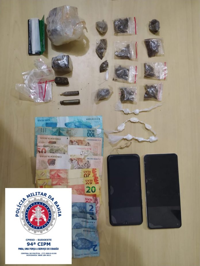 Polícia prendeu suspeito de tráfico de drogas em Caculé