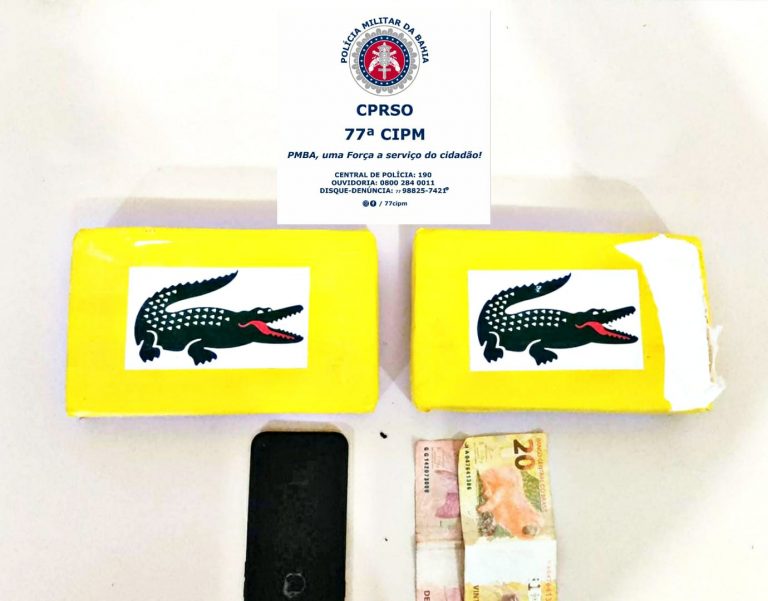 Homem foi preso com dois quilos de cocaína em Vitória da Conquista