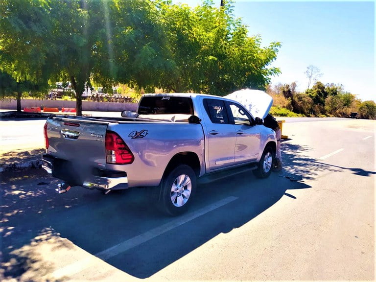 Hilux furtada em Minas Gerais foi recuperada pela PRF em Barreiras