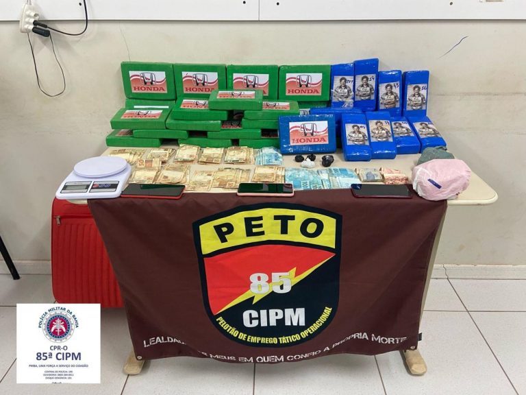 R$ 2 milhões em pasta base de cocaína foram apreendidos em Luís Eduardo Magalhães