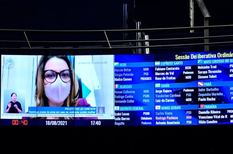 Senado aprova proibição de armas para agressores de mulheres, crianças e idosos