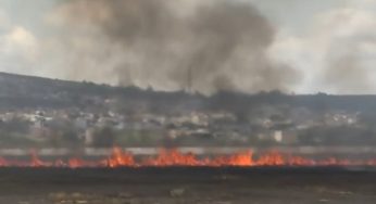Incêndio atingiu área de vegetação do antigo aeroporto de Vitória da Conquista