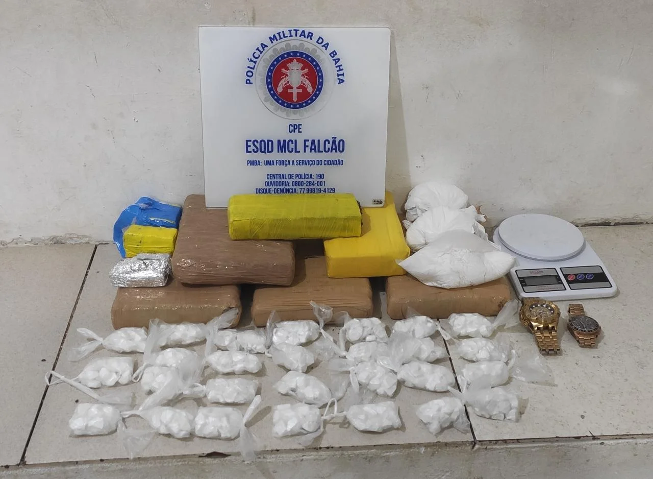 Polícia encontrou mais de seis quilos de ‘super maconha’ e cocaína com adolescente em Vitória da Conquista