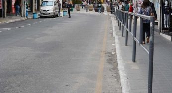 Barreiras de proteção da rua Francisco Santos serão removidas em Vitória da Conquista