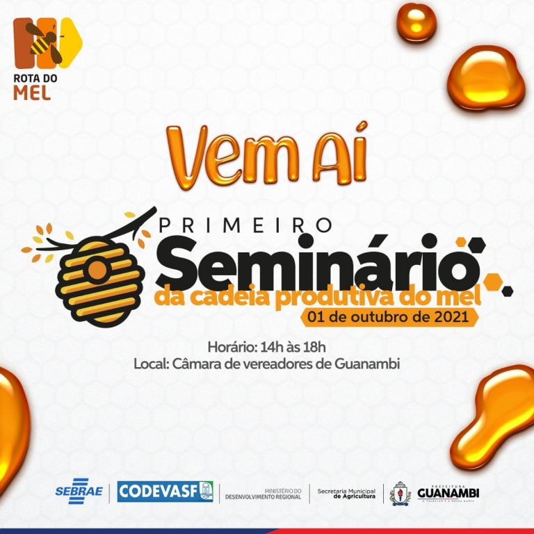 Divulgada a programação do I Seminário da Cadeia Produtiva do Mel de Guanambi