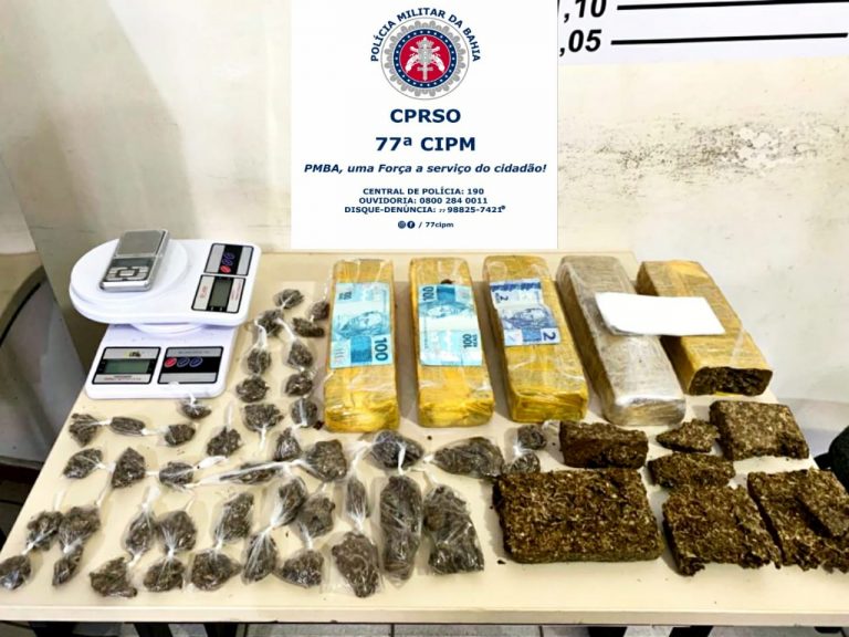 Homem foi preso com onze tabletes de maconha em Vitória da Conquista