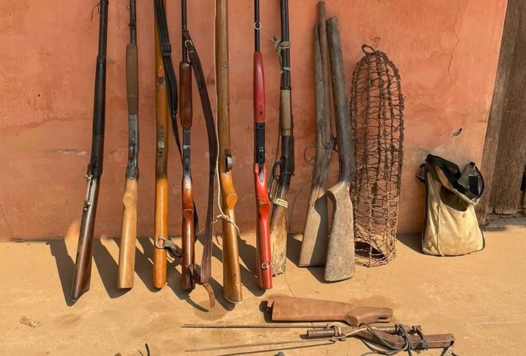 PM e Inema apreenderam 16 armas em operação contra a caça ilegal em estação ecológica no Oeste da Bahia
