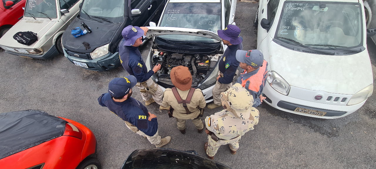 Operação da PRF em Barreiras apreendeu treze veículos roubados e adulterados