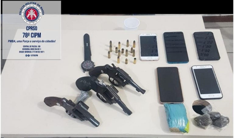 Trio foi preso por tentativa de latrocínio em Vitória da Conquista