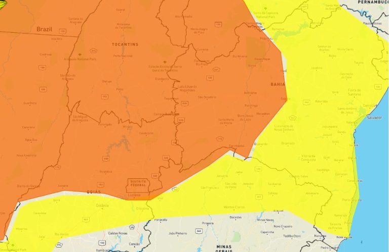 Inmet alerta para tempestades em toda a Bahia