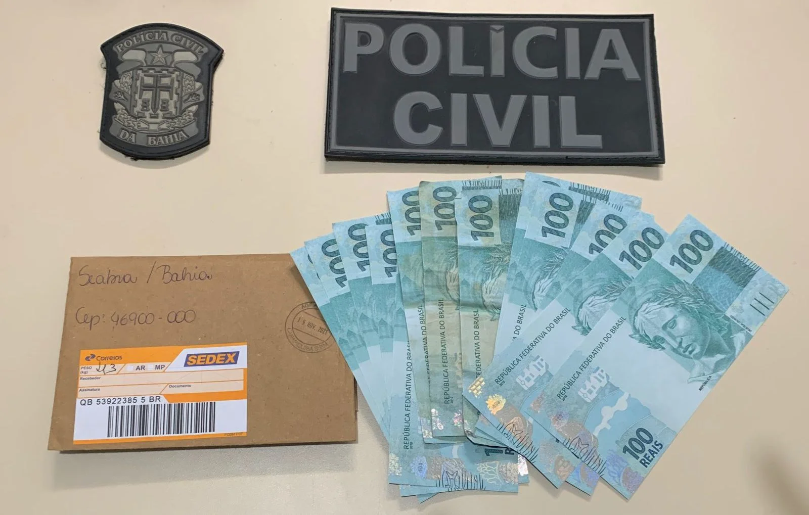 Polícia prendeu R$1,3 mil em dinheiro falso no interior da Bahia