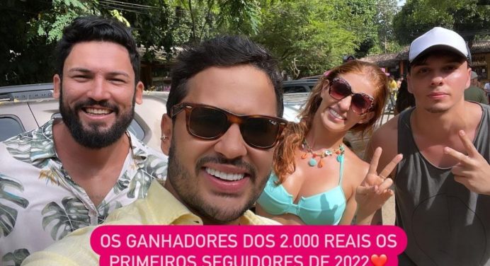 Turista de Guanambi ganhou R$ 2 mil em brincadeira do humorista Lucas Guimarães