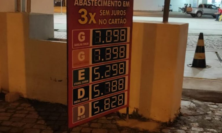 Preço dos combustíveis na Bahia sobe pela primeira vez desde privatização de refinaria, litro da gasolina chega a R$7,10 em Guanambi