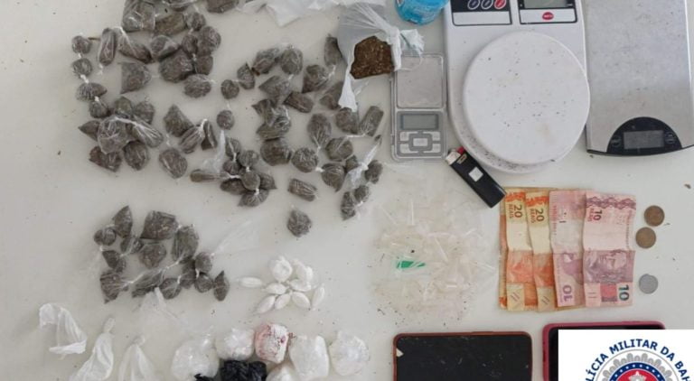 Casal foi preso pela PM traficando drogas em Caetité