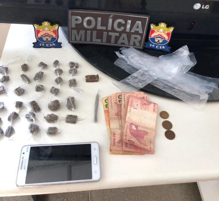 Jovem foi preso por tráfico de drogas em Guanambi