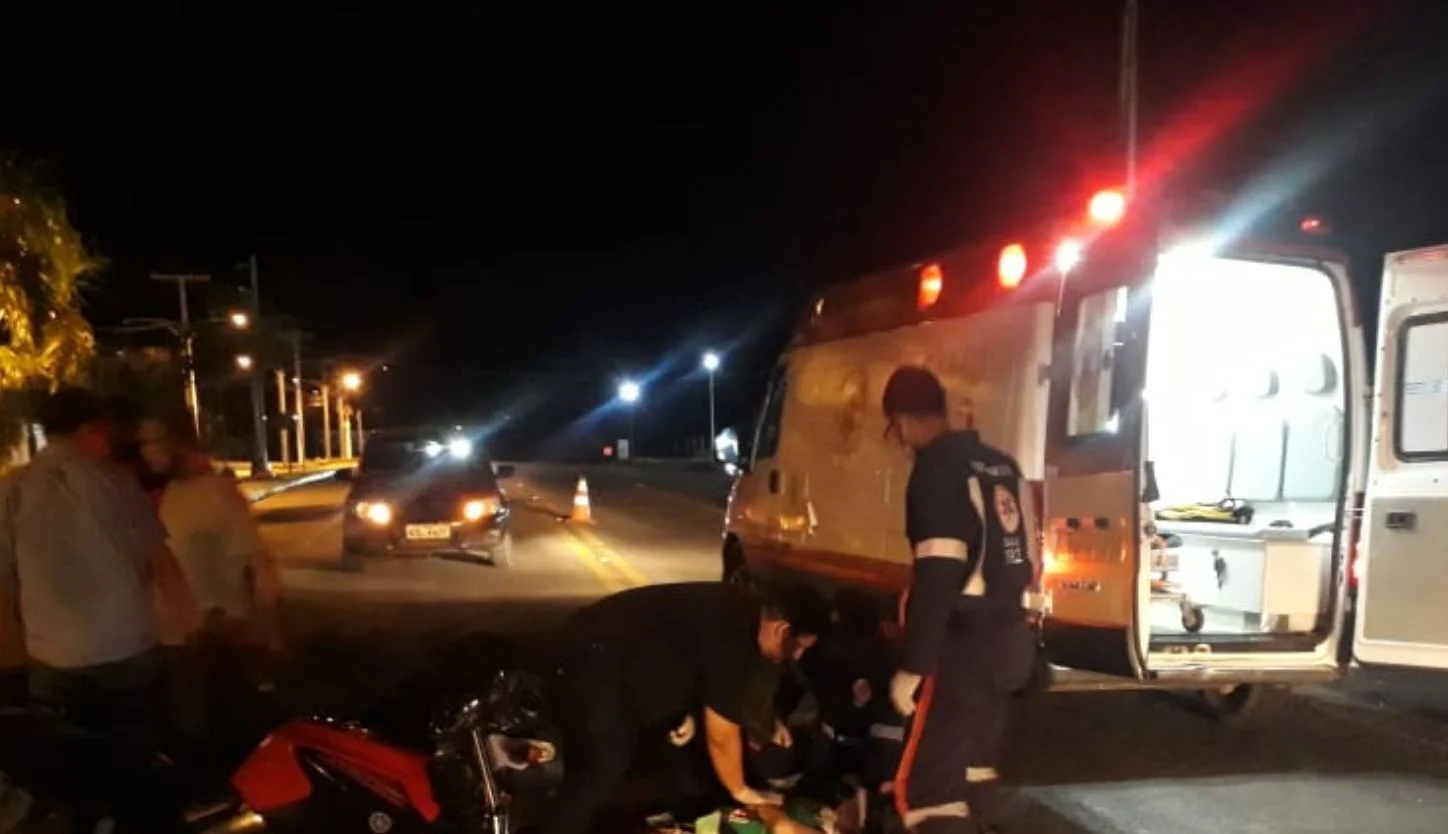 Motorista embriagado atropelou casal de moto em Guanambi e fugiu sem prestar socorro