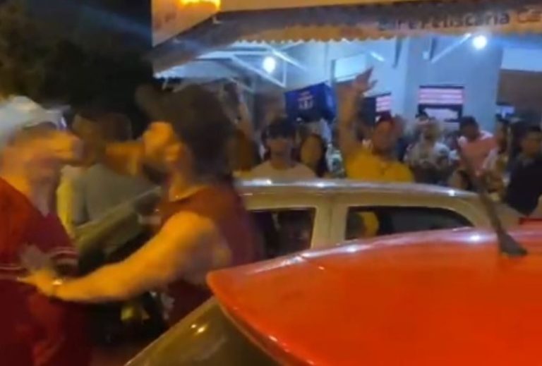 Vídeo mostra PM aposentando sendo agredido no rosto em Guanambi