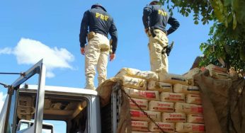 Caminhão com 25 toneladas de farinha de trigo sem nota fiscal foi apreendido em Guanambi