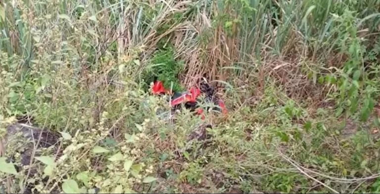 Acidente de moto na Serra do Marçal