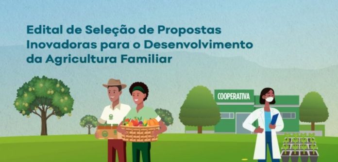 Banner de de divulgação do edital de inovação na Agricultura familiar