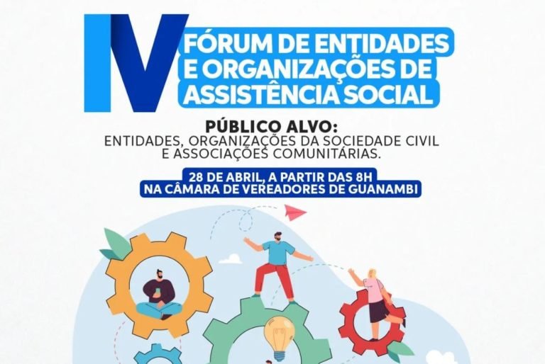 IV Fórum das Organizações da Sociedade Civil de Guanambi será realizado em 28 de abril