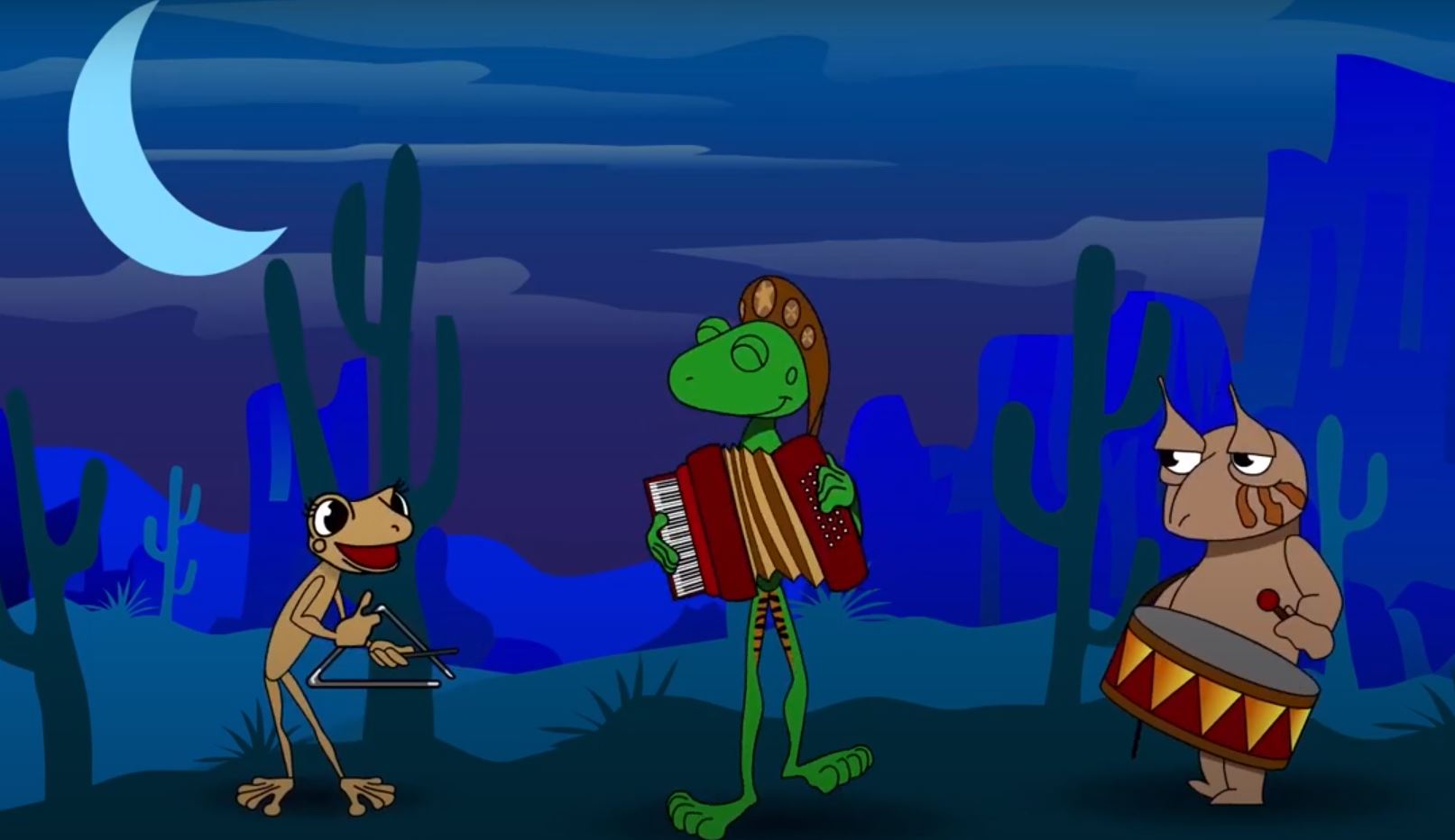 Captura de um dos desenhos animados do canal papo de sapo