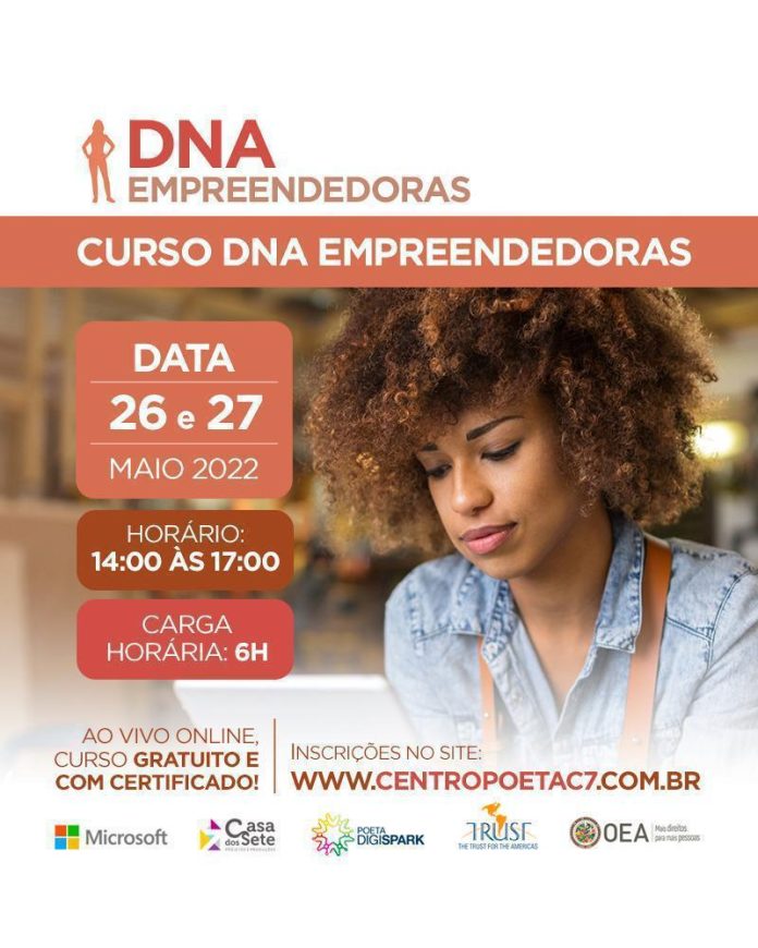 Banner do curso DNA Empreendedoras
