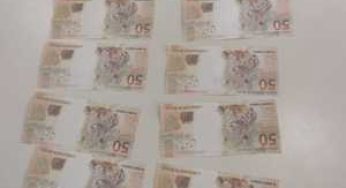 Homem foi preso em Paramirim com R$ 1 mil em notas falsas compradas por aplicativo
