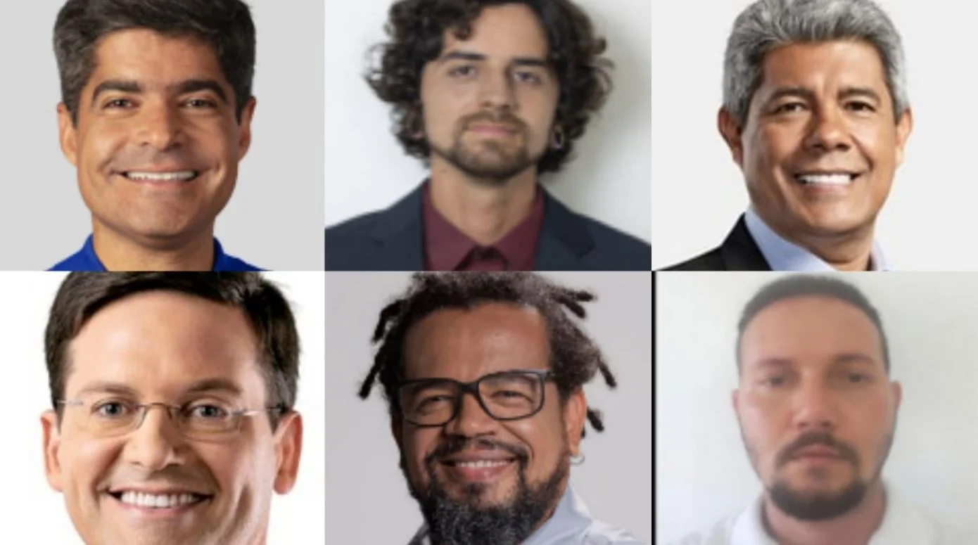 Partidos registraram seis candidatos ao Governo da Bahia