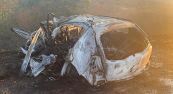 Três pessoas morreram carbonizadas em acidente na BR-242, próximo a Ibotirama