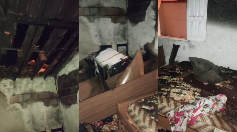 Incêndio atingiu casa no bairro BNH, em Guanambi