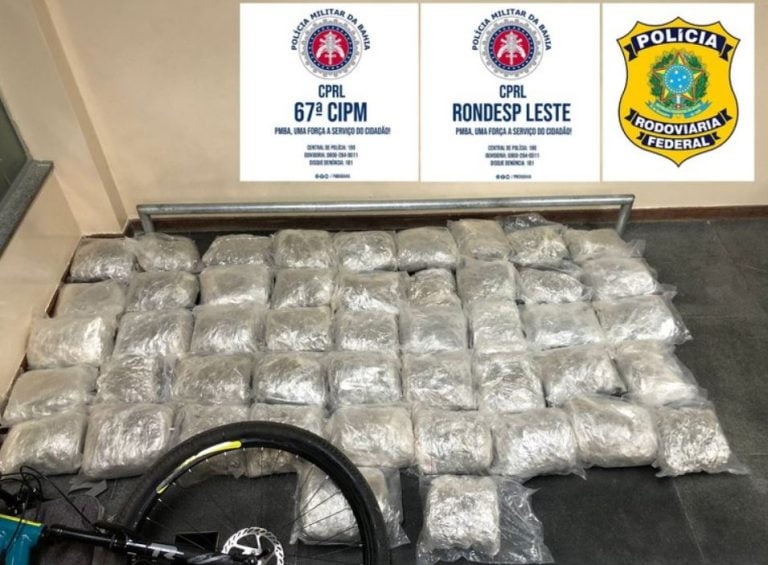 Em operações distintas, PRF apreendeu 53 quilos de maconha e 15 mil maços de cigarro em Feira de Santana