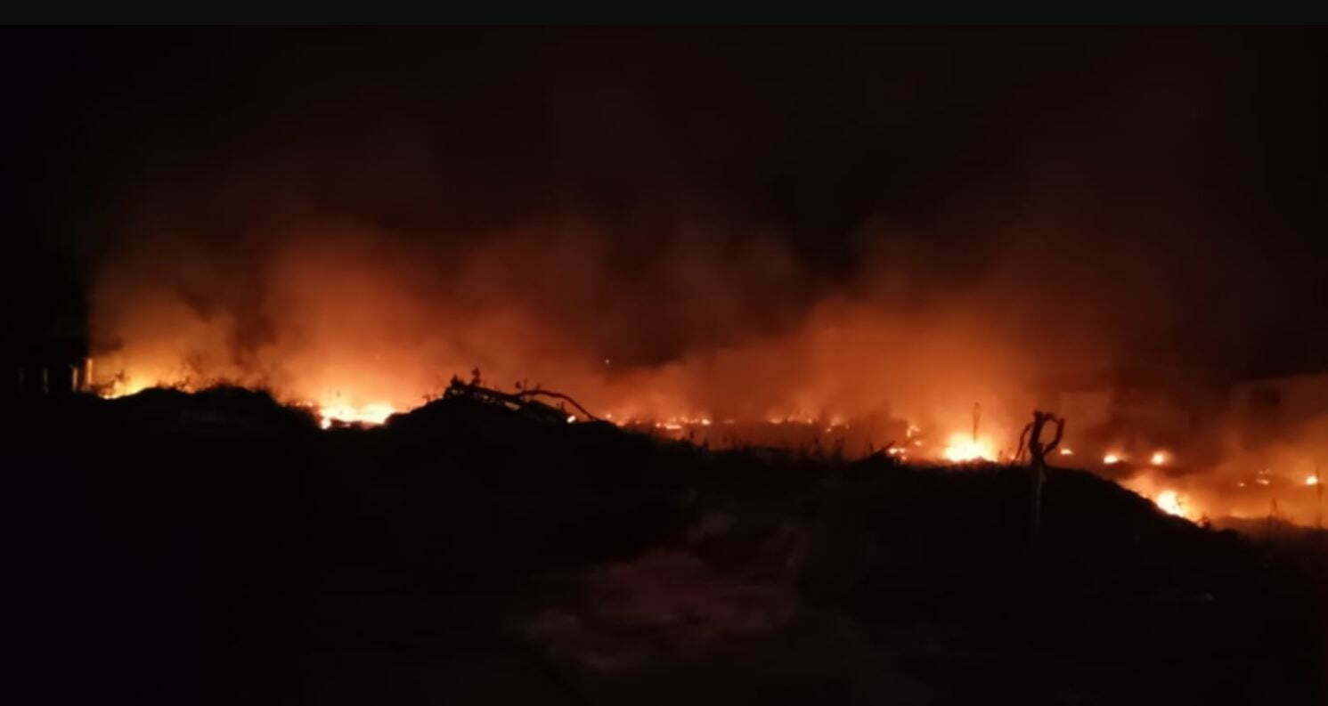 incêndio materiais reciclados vitória da COnquista