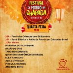 Festival de Forró da Chapada 2022 dia 12 de outubro
