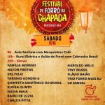 Festival de Forró da Chapada 2022 dia 15 de outubro