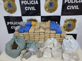 Operação da Polícia Civil apreendeu 78 kg de drogas no sul da Bahia