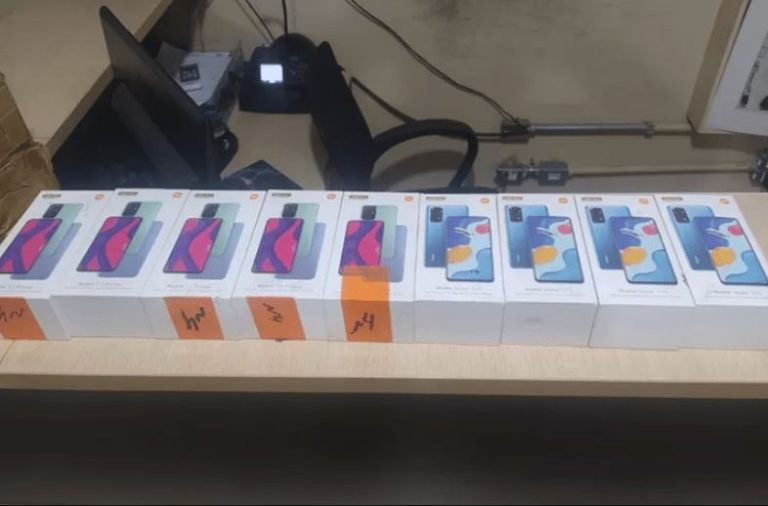 Celulares apreendidos em Caetité