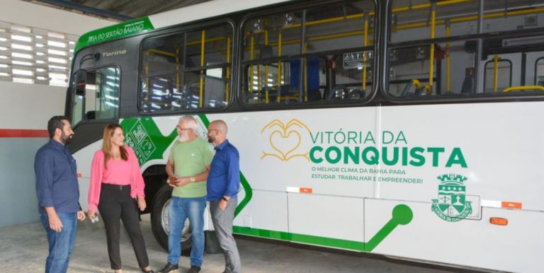 Identidade visual taxi ônibus vitória da conquista