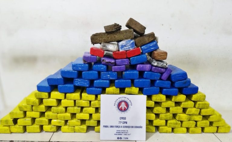 PM apreendeu 120 quilos de maconha em Vitória da Conquista