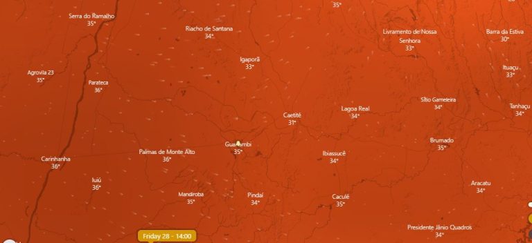 previsão temperatura 28 de abril