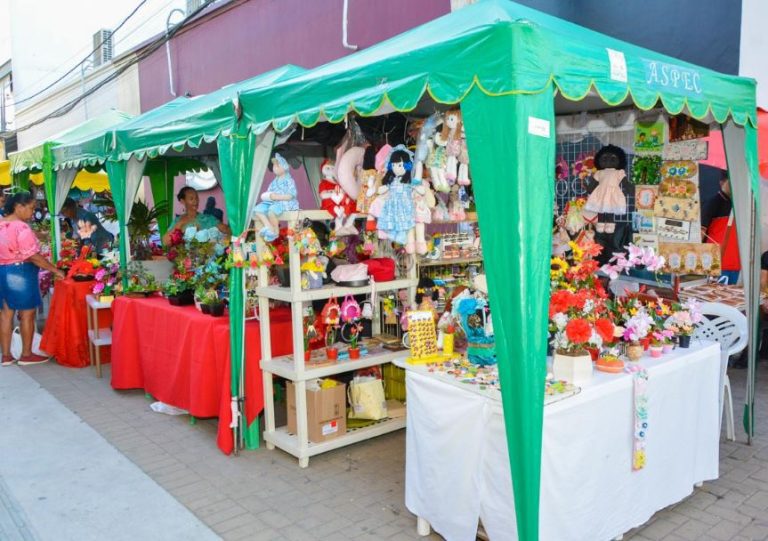 Feira da Economia Solidária vai até sábado na Av. Lauro de Freitas em Vitória da Conquista
